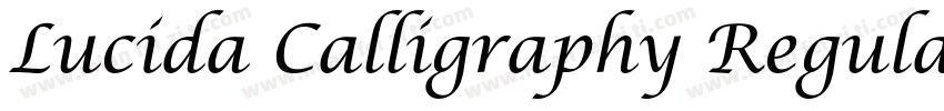Lucida Calligraphy Regular字体转换